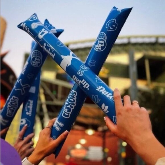 11 SEALED BRAND NEW $5 EACH DUTCH BROS THUNDER STICKS GAMEDAY NOISE MAKERS - Picture 1 of 3